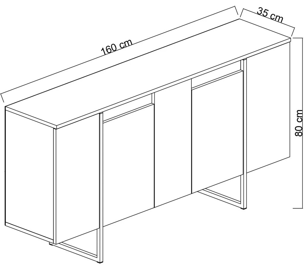 Dulap Luna (Nuc + Auriu). 1073572