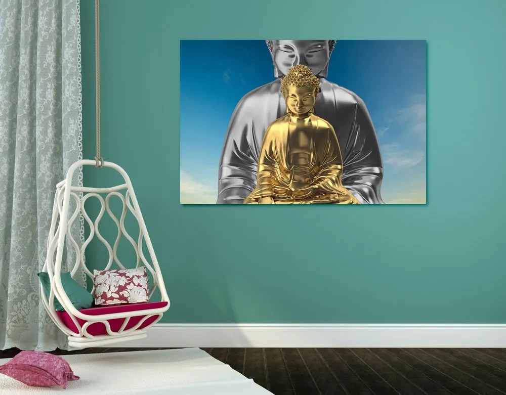 Tablou Buddha meditând