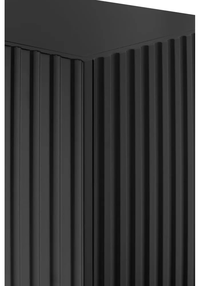 Comodă Teulat Doric, lățime 200 cm, negru