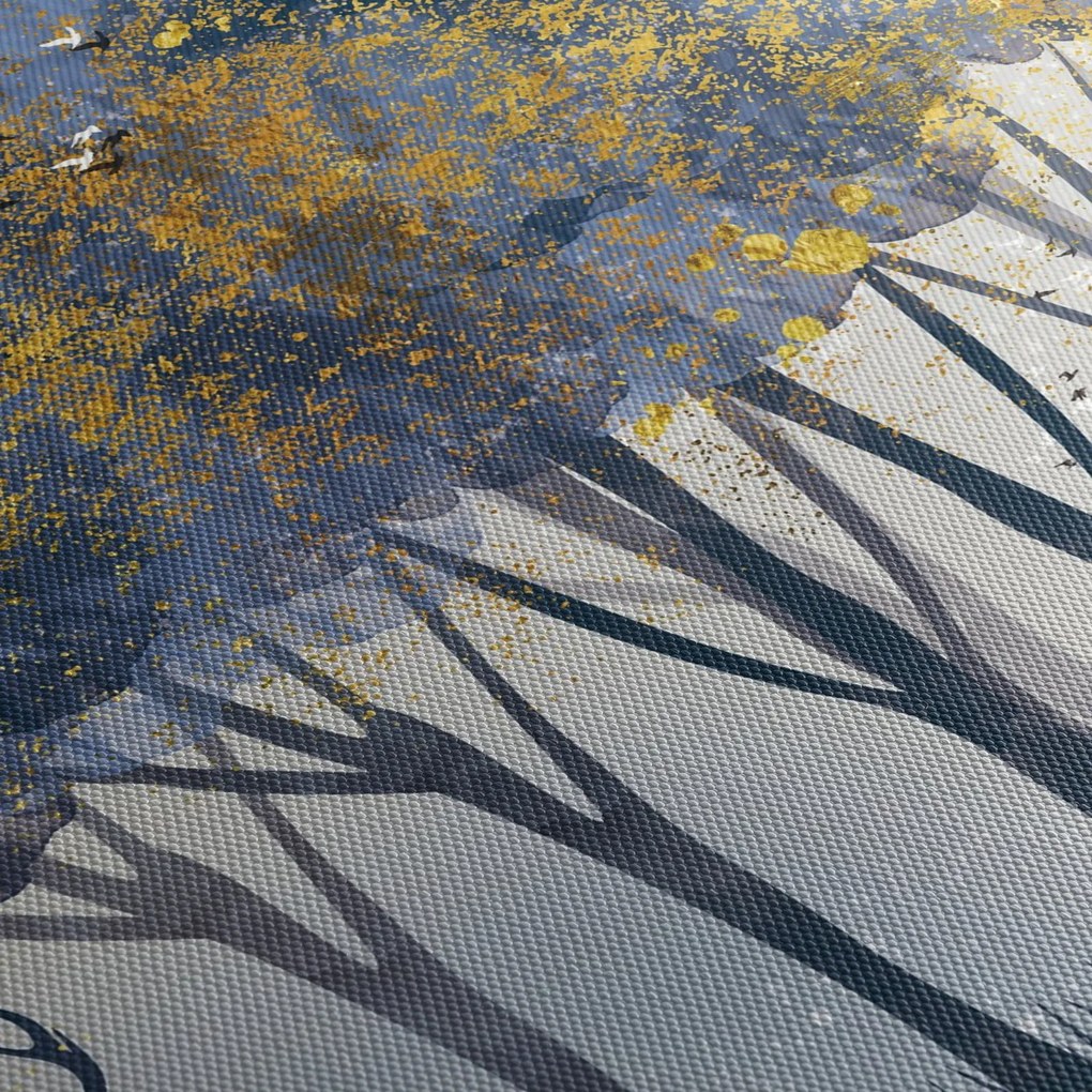 Tablou cerbul în pădure (120x50 cm)