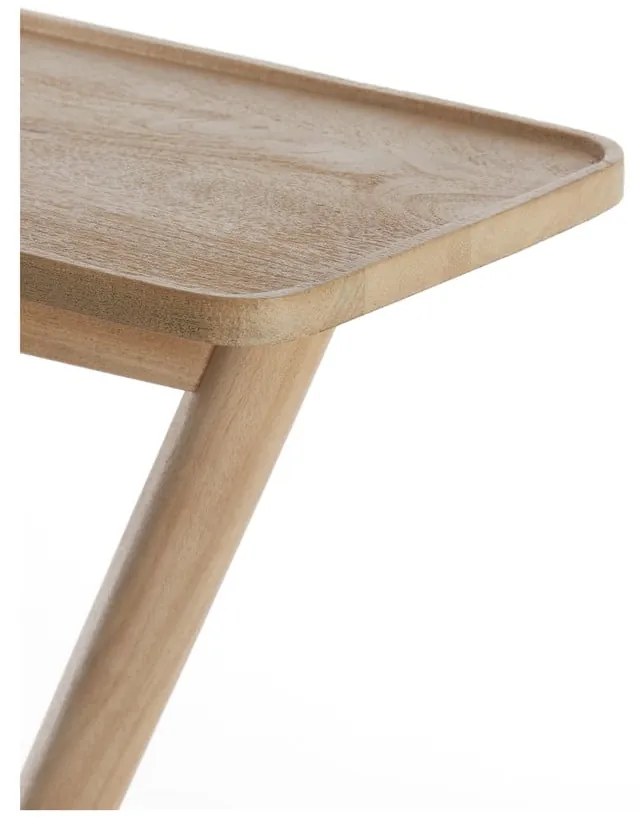 Măsuță auxiliară din lemn masiv de mango 42x45 cm Qiano – Light & Living