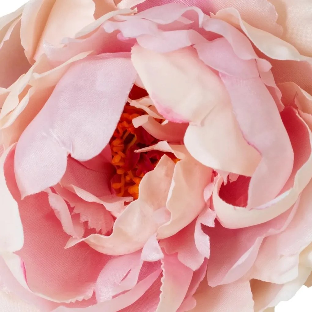 Buchet artificial LUX din 48 de bujori roz, Peonies