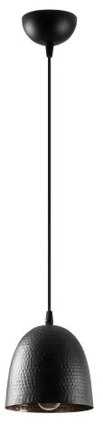 Lustră suspendată pe cablu TATTOO, 1x E27/40W/230V, Ø 16 cm, negru