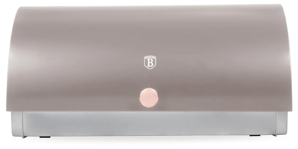 Cutie paine cu recipiente Taupe Berlinger Haus BH 6834, inox, gri