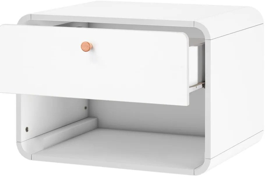 Noptieră suspendată Støraa Cassie, alb