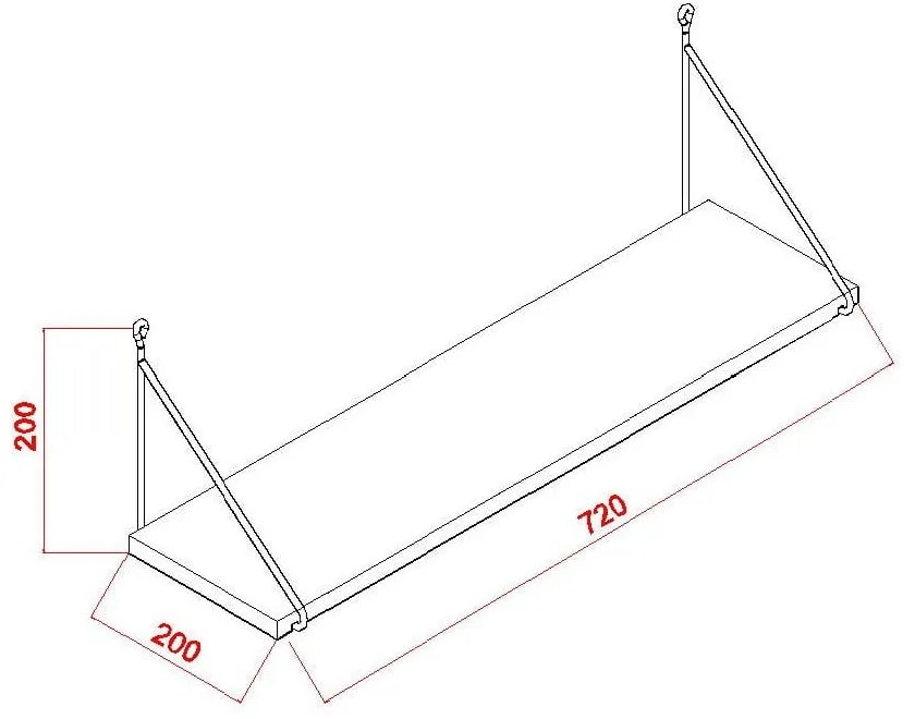 Raft alb Armoni - Kalune Design