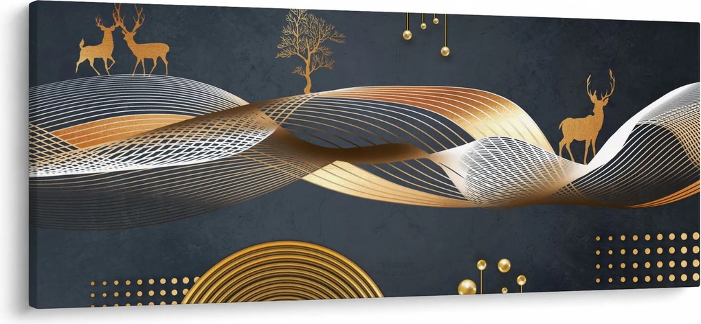 Tablou - Cerb, grafică (120x50 cm)