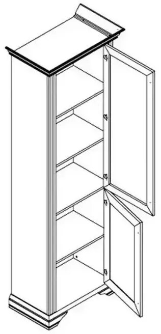 Living Jazz cu Comoda Bar, Pin Argintiu, 313 CM