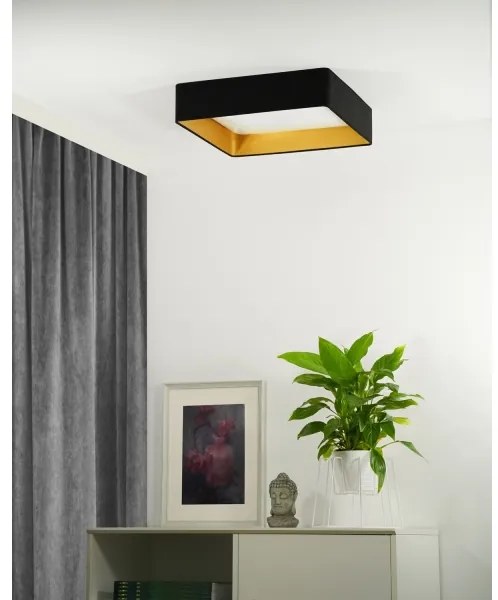Brilagi - Plafonieră LED VELVET SQUARE LED/24W/230V neagră