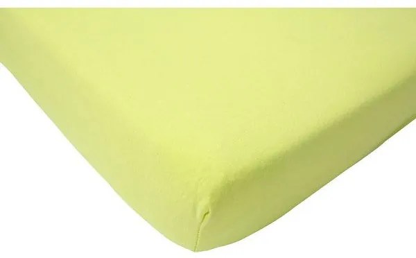 Cearsaf verde deschis pentru pat 75x150 cm Jollein
