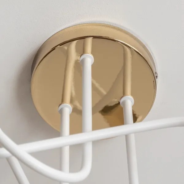 Lustră aplicată OXFORD 3xE27/15W/230V aurie/albă