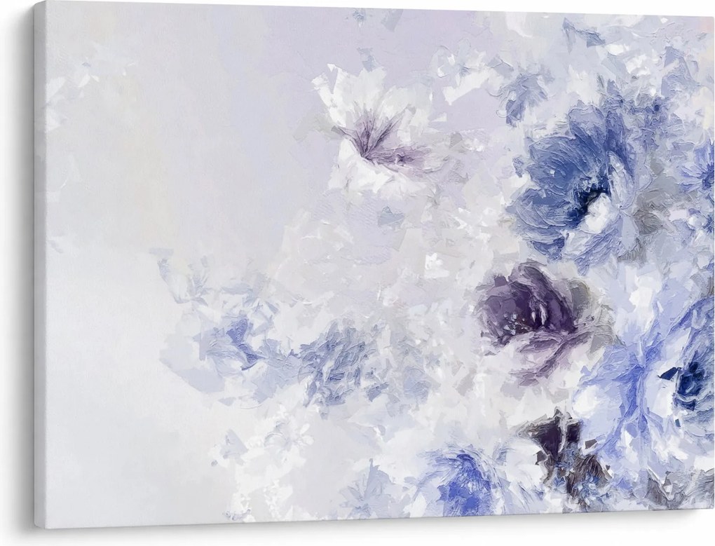 Tablou - Flori,pictură texturată (70x50 cm)
