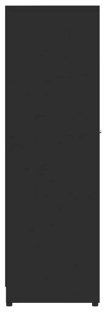 Dulap de baie, negru, 30 x 30 x 95 cm, PAL Negru, 1