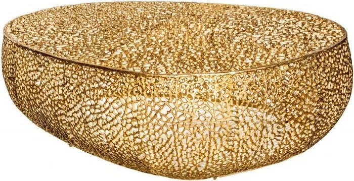 Masuta cu aspect deosebit Leaf 120cm, auriu