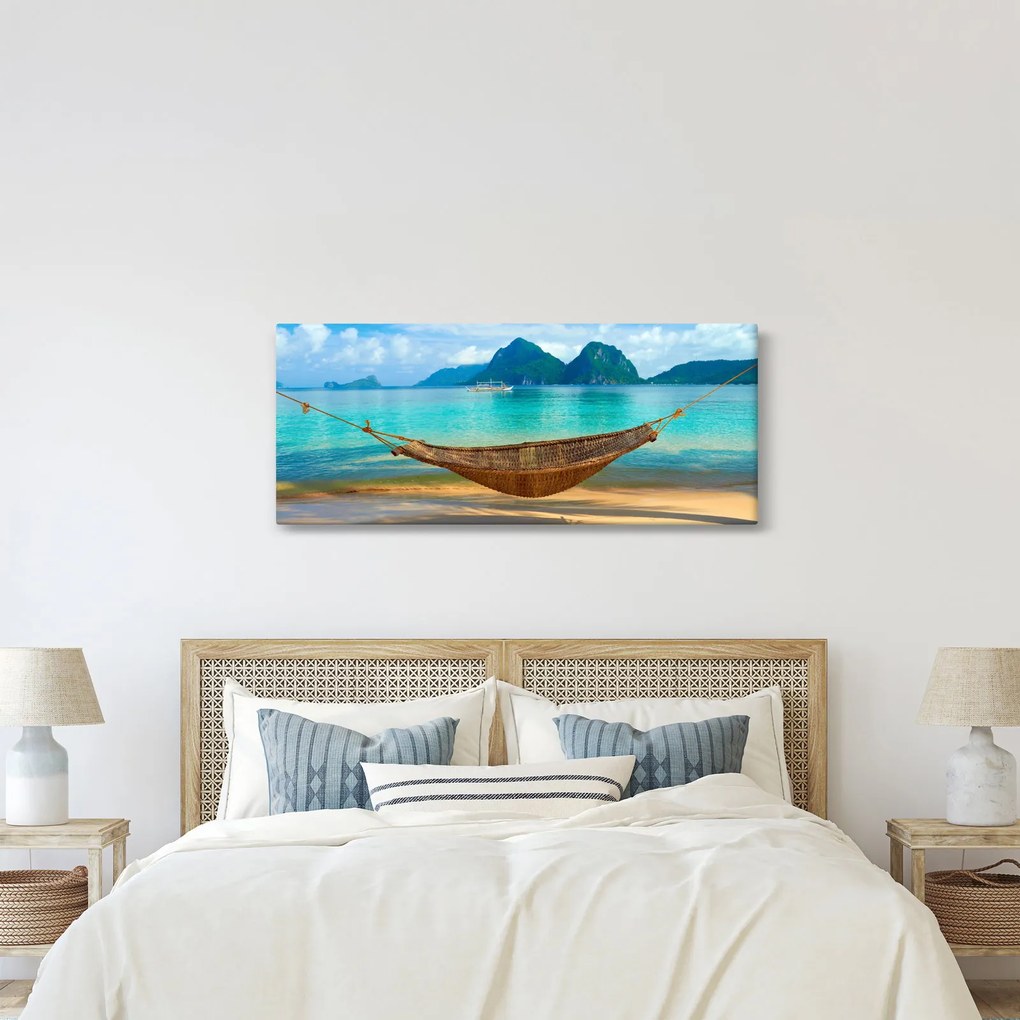 Tablou - Hamac pe plajă 3 (120x50 cm)