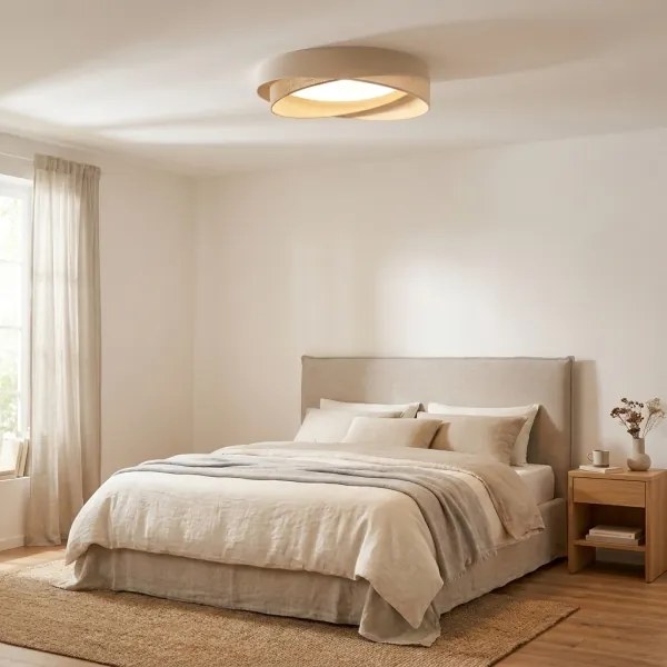 BRILAGI- Plafonieră LED VELVET TWIST LED/24W/230V 4000K diam. 55 cm kr./bej.