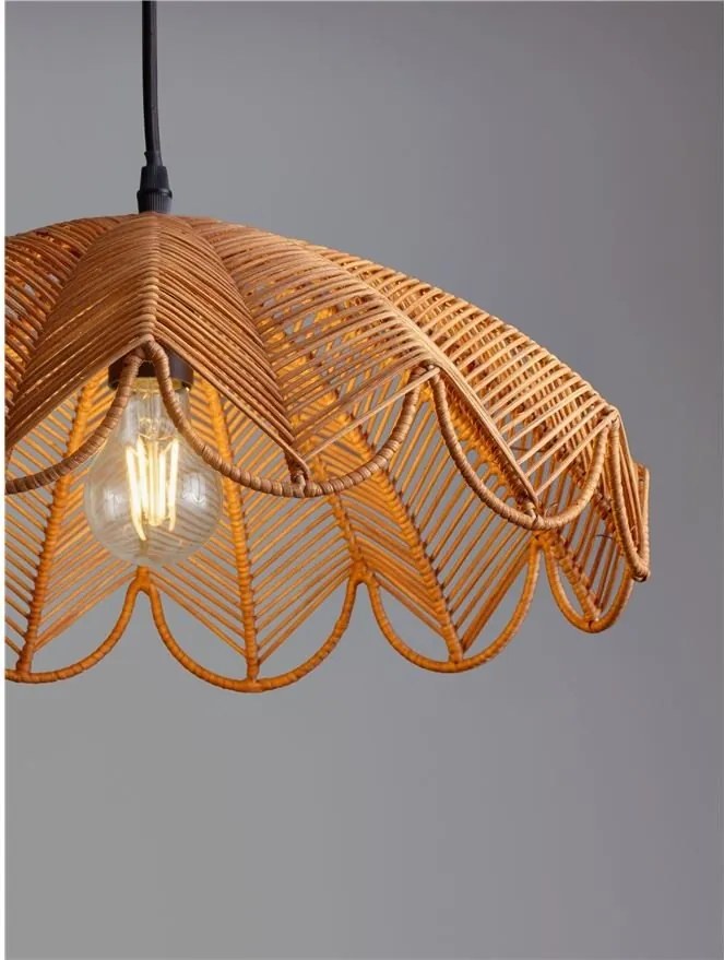 Lustra suspendata stil natural ratan natur FLARE