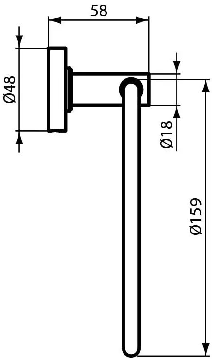 Inel prosop Ideal Standard IOM, negru mat - A9130XG