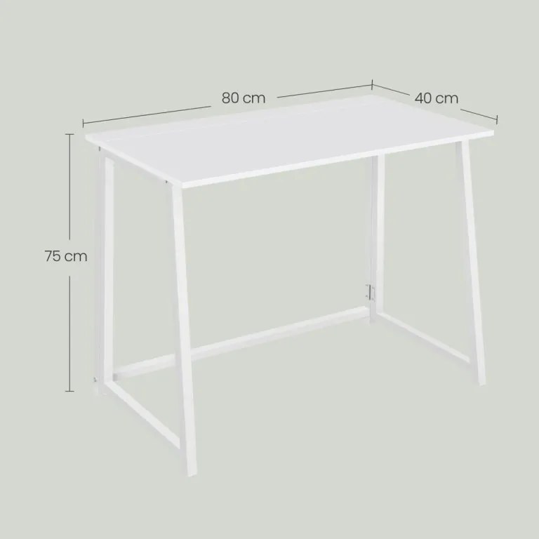 Set pentru birou ZARIMO masa 80x40 cm, alb + fotoliu AVOLA VELVET, mentol.