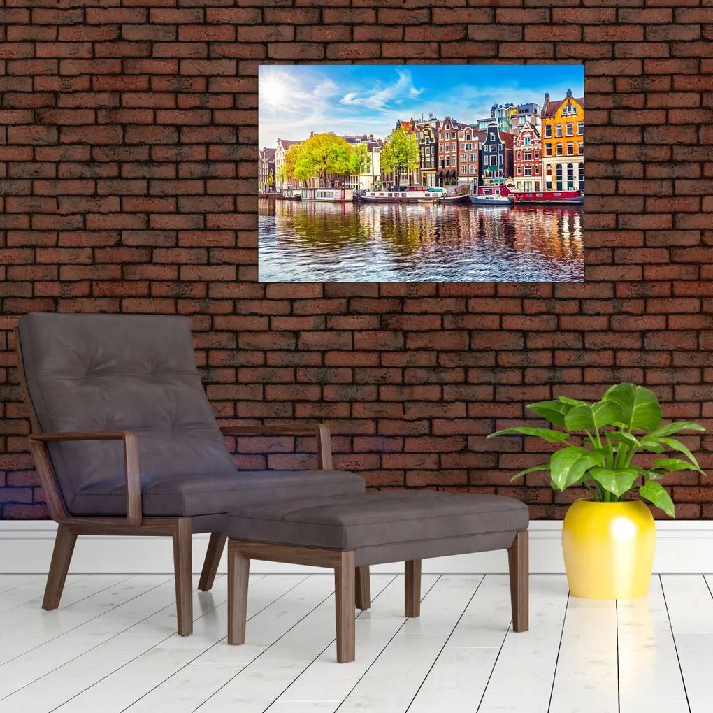 Tablou - Case dansatoare, Amsterdam (90x60 cm)