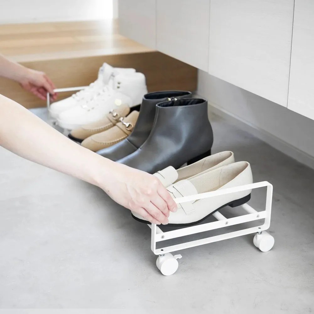 Pantofar alb din metal 83,5x14,5x27,5 cm Tower – YAMAZAKI