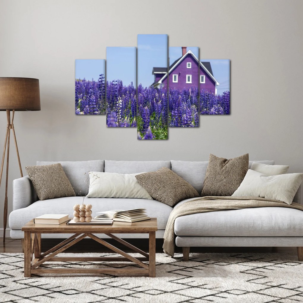 Tablou cu câmp de lavanda (150x105 cm)