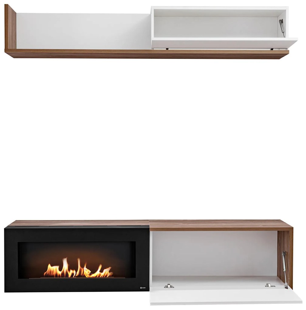 Mobilier living Dalton RSW DLB (stejar sterling + alb mat). 1097683