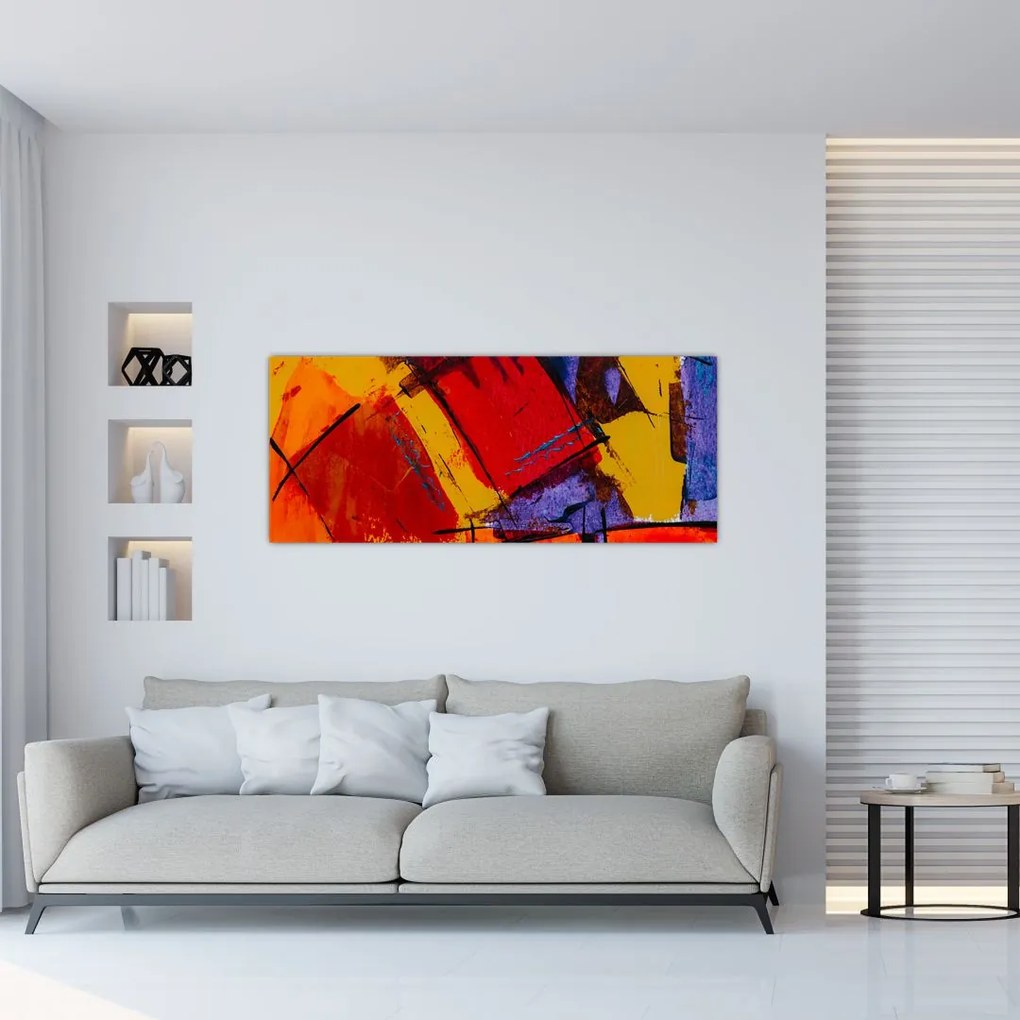 Tablou cu abstracție (120x50 cm), în 40 de alte dimensiuni noi