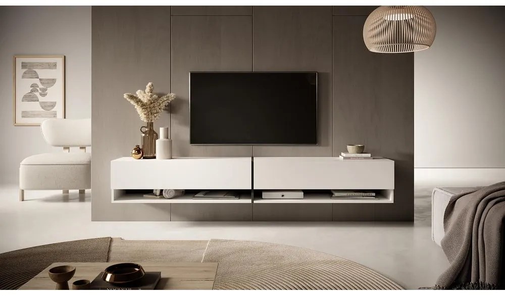 Masă TV Myrtha 200 (alb). 1098777
