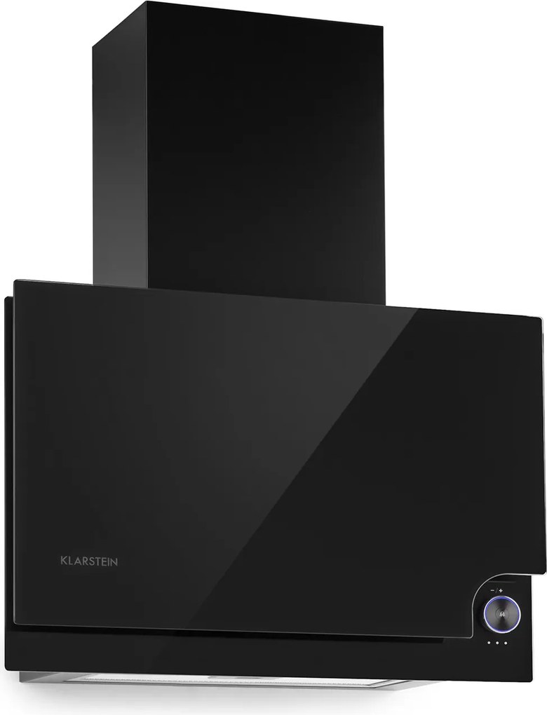 Klarstein Amelia, hotă, 123 W, 60 x 47 x 23,5 cm, comandă tactilă LED, neagră