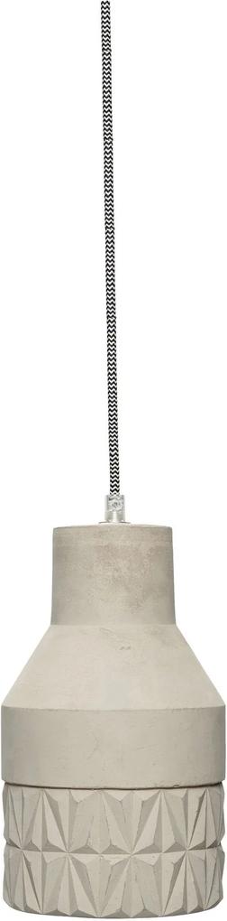 Lampa Suspendata din Beton - Ciment Gri inaltime(27cm) x diametru(14cm)