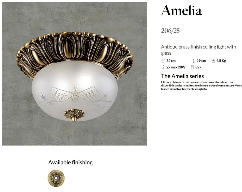 Plafoniera design clasic realizata manual Amelia 32cm