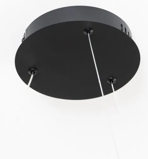 Brilagi - lustra LED dimmabilă pe cablu FALCON SLIM, LED 42 W, 230 V, Ø 50 cm, negru + telecomandă