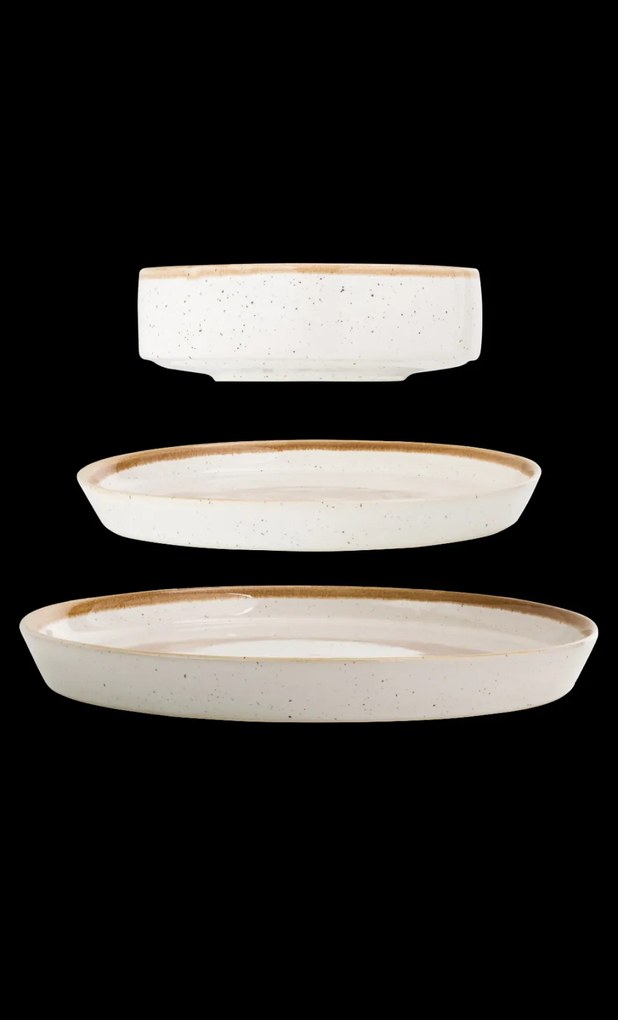 Set 3 Piese Sand Dune ( Farfurie 25 cm, Farfurie 20 cm, Bol 15 cm 400 ml )