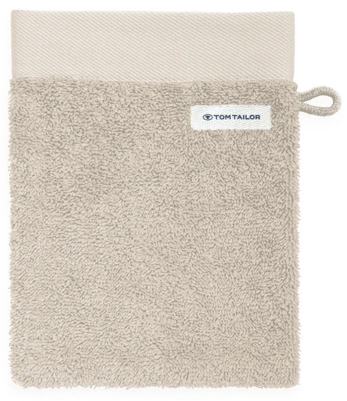 Prosop de spălat din țesătură frotir Tom Tailor  Sunny Sand, 16 x 21 cm, set de 6 buc.