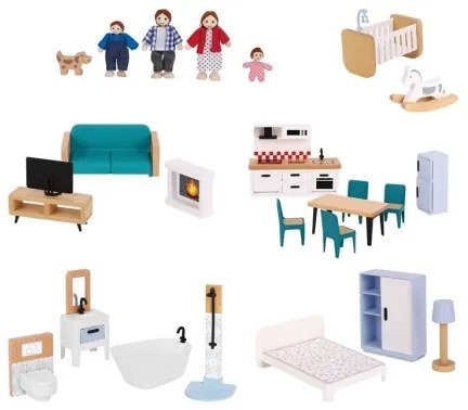 Căsuță din lemn pentru păpuși Barbora 2Kids Toys