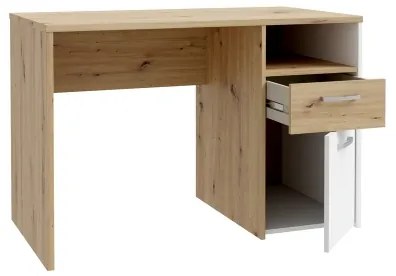 Birou URO, stejar Artisan/alb