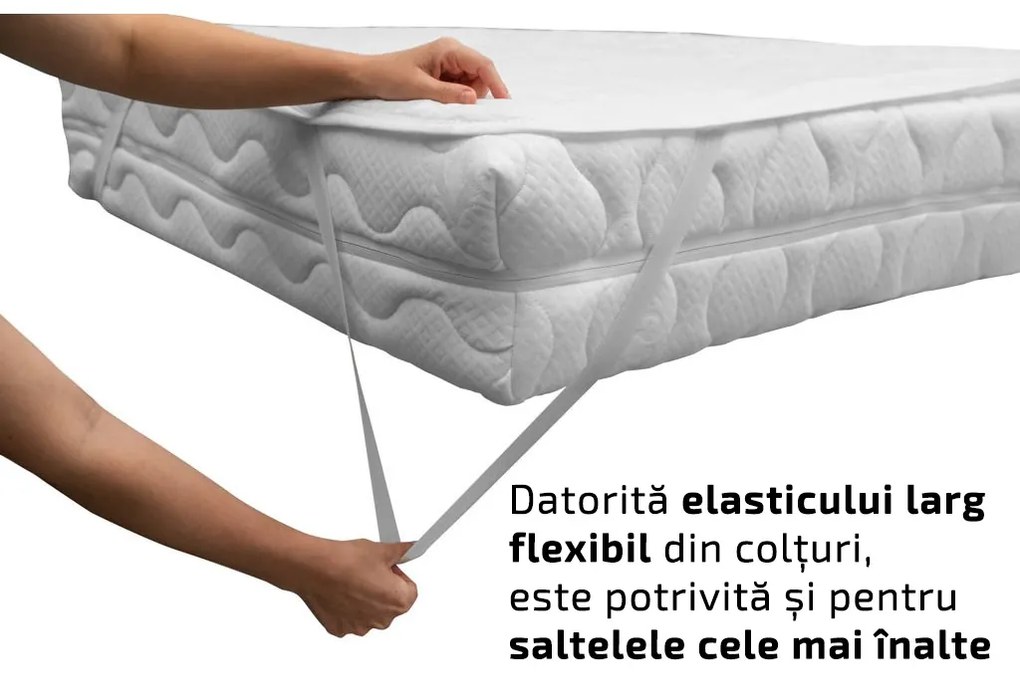 Protectie saltea impermeabila MATLASATA pentru patut 60 x 120 cm
