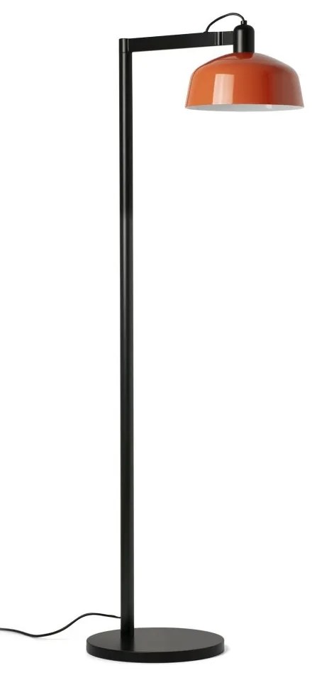 Lampadar de podea metal TATAWIN negru, orange