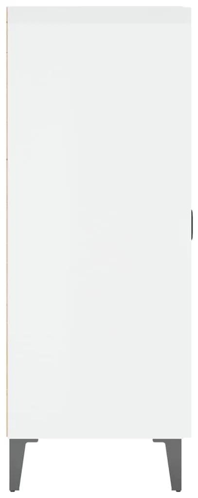 Servanta, alb extralucios, 69,5x34x90 cm, lemn prelucrat 1, Alb foarte lucios