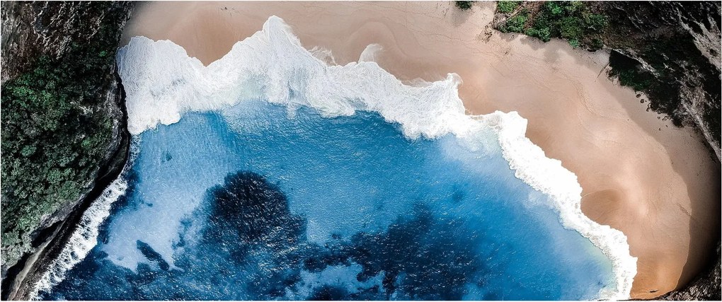 Tablou cu plaja Nusa Penida, Indonesia (120x50 cm)