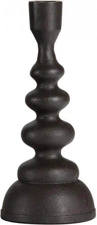 Suport lumanare maro bronz din aluminiu 23 cm Twisted