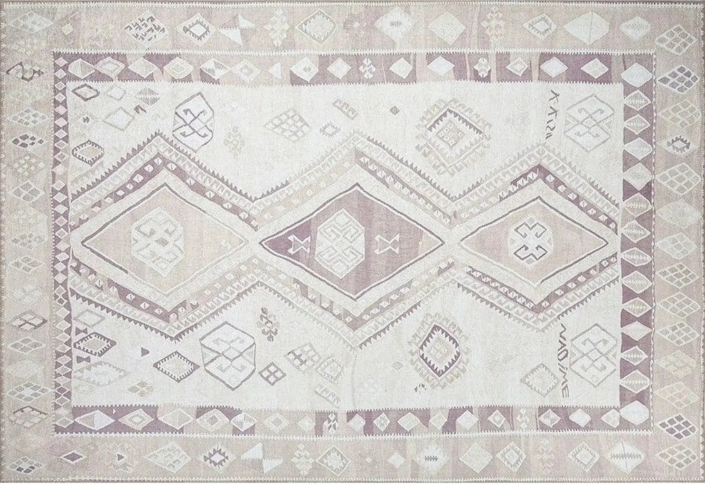 Covor SOUL CHENILLE, 75x150 cm, forma dreptunghiulara, poliester, bej,