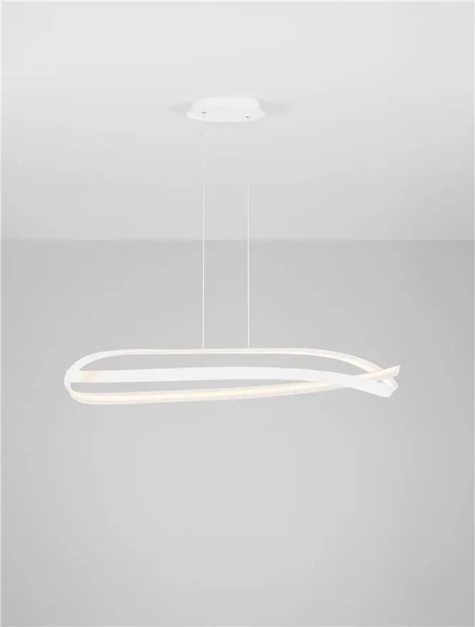 Lustra suspendata LED CCT OLIA aluminiu alb