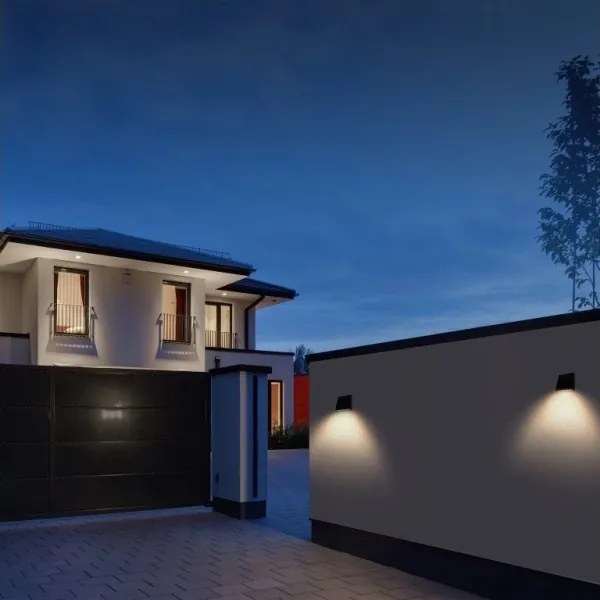 Viking - Lampă LED solară de perete reglabilă cu senzor LED/2W/3,7V IP54 4000K