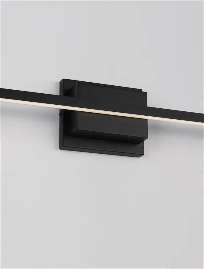 Aplica LED pentru oglinda / tablou AZURE negru L-90,5cm