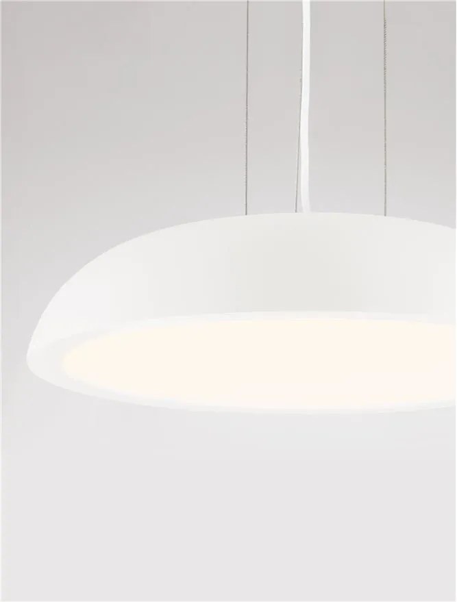 Lustra LED suspendata stil modern FELICIA alba 45cm