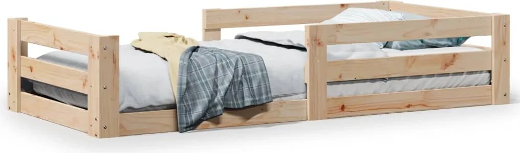 vidaXL Cadru pat fără saltea, 90x190 cm, lemn masiv de pin