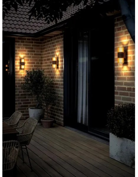 Aplică de exterior Nordlux ALUDRA 2xE27/15W/230V IP54 maro