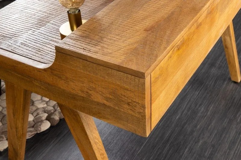 Birou design industrial-vintage Monsoon 120cm Mango natur